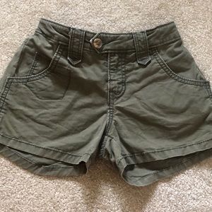 Olive colored Old Navy girls shorts